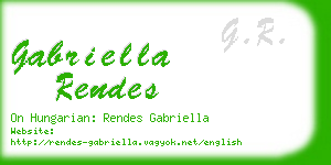 gabriella rendes business card